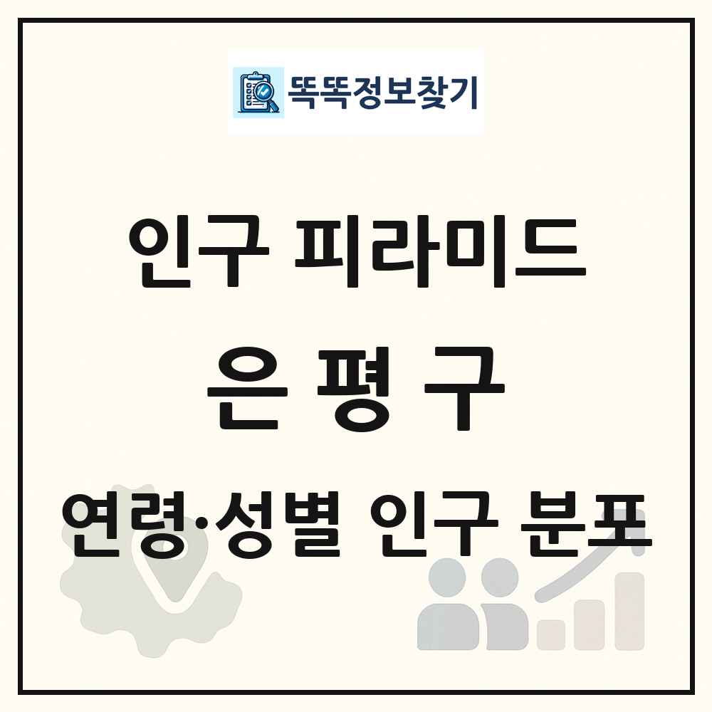 은평구 인구 피라미드 링크 그림